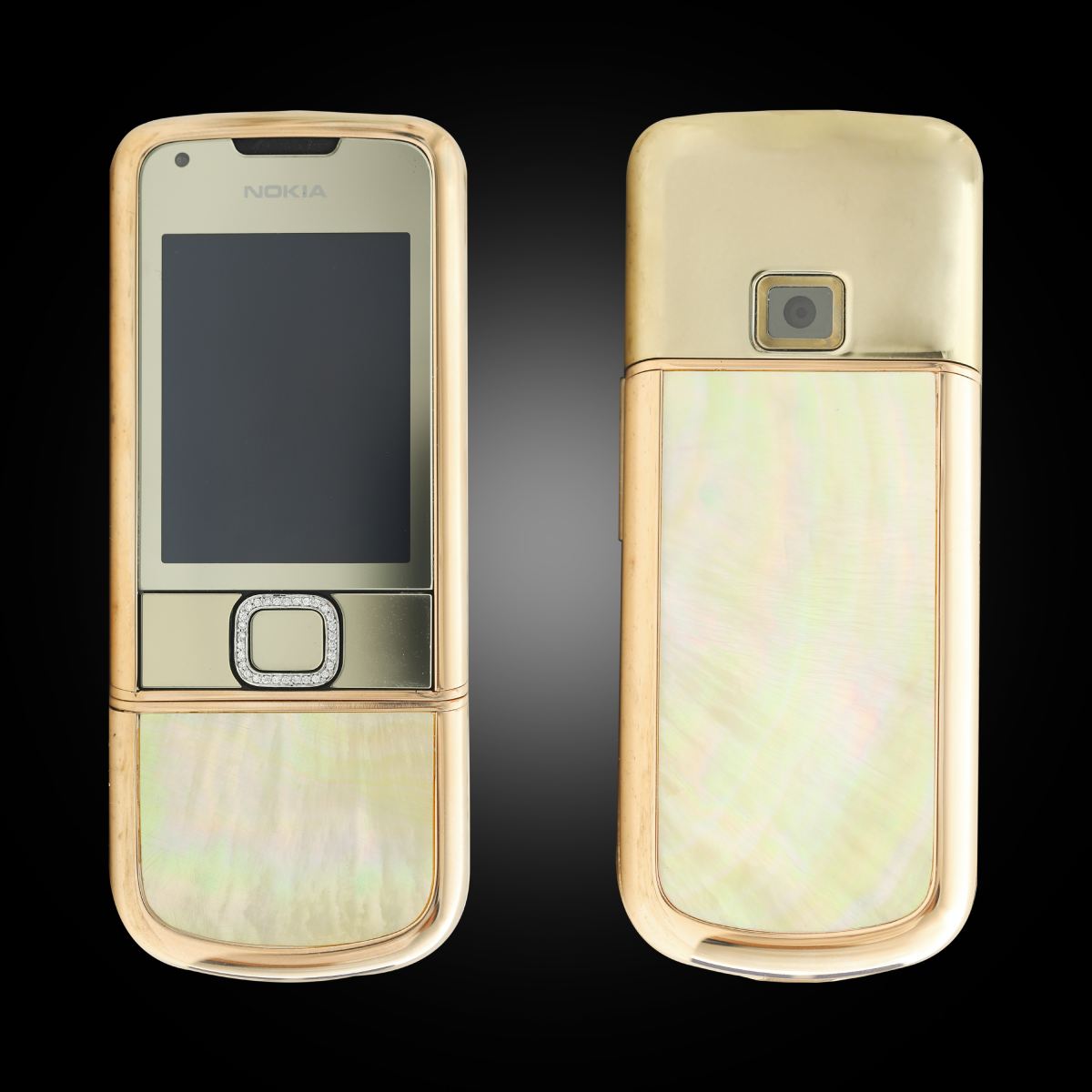 Điện thoại Nokia 8800E Rose Gold khảm trai đính đá