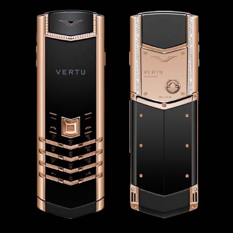 Vertu Signature S Rose Gold Đính Đá Chính Hãng Độ Vỏ