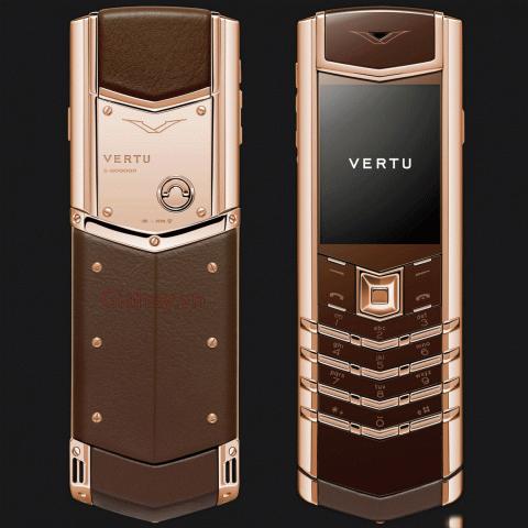 Vertu Signature S Rose Gold Chocolate Chính Hãng Độ Vỏ